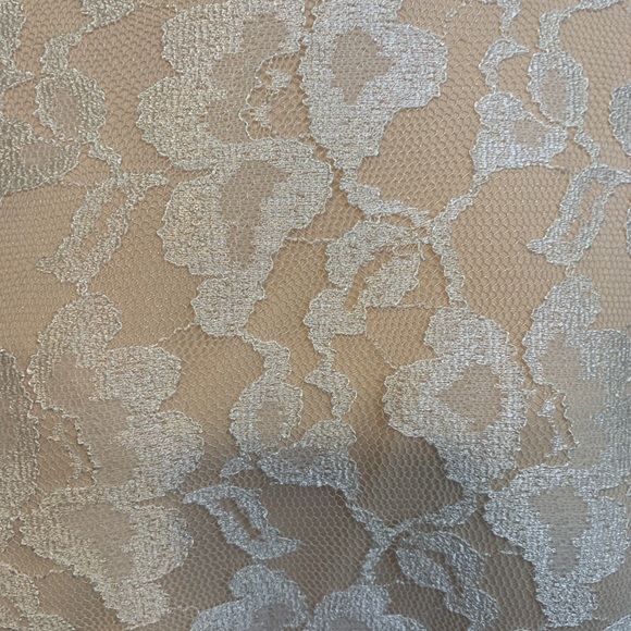 White Lace over cream under slip. City Triangles plus Size 18. Like new.Elegant - Picture 7 of 11